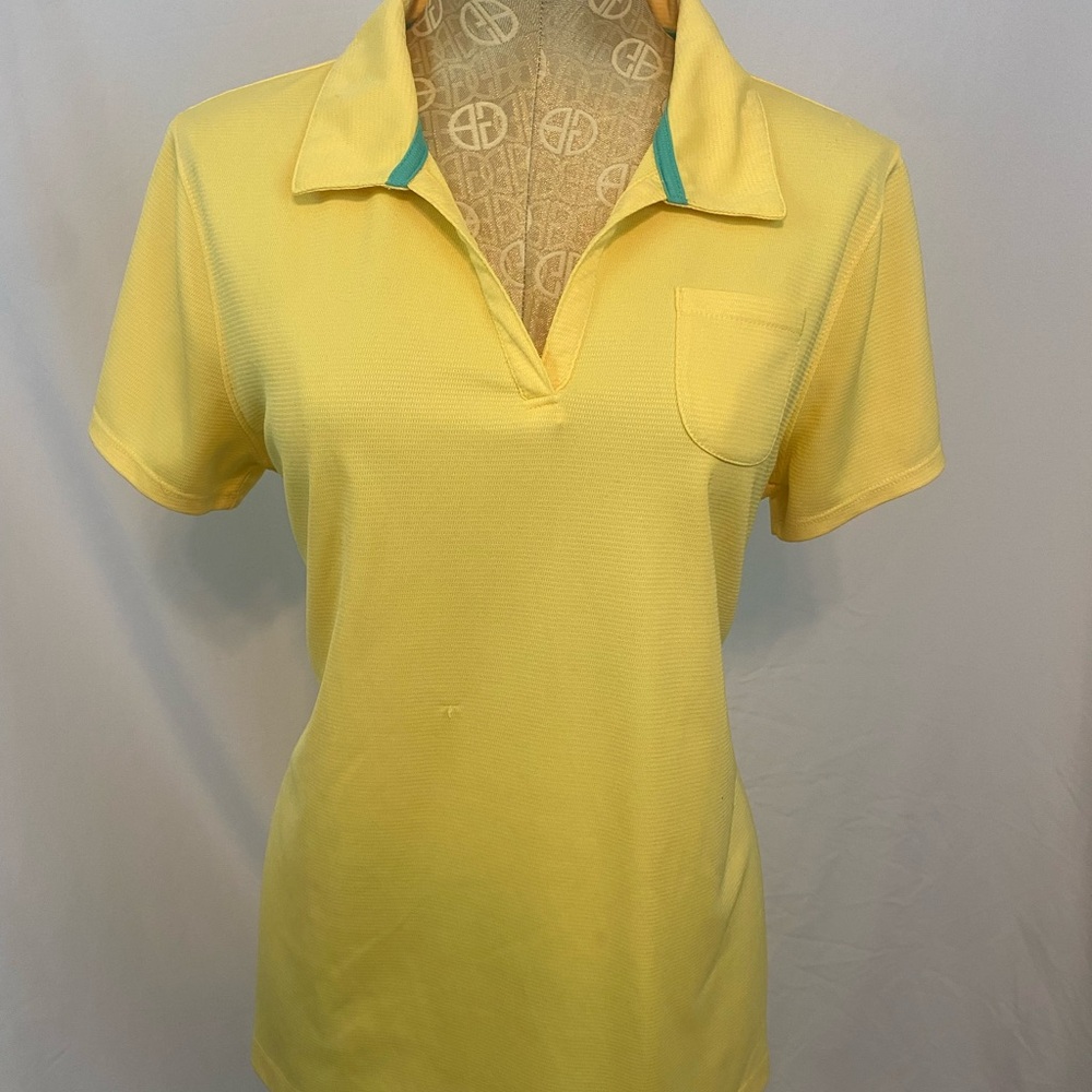 L “Reel Legends” Yellow Polo Shirt